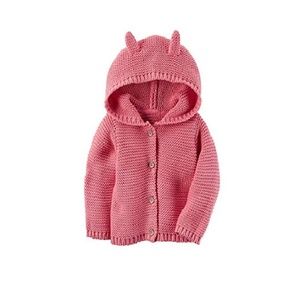 Carter's Baby Cardigan Hoodie Pink